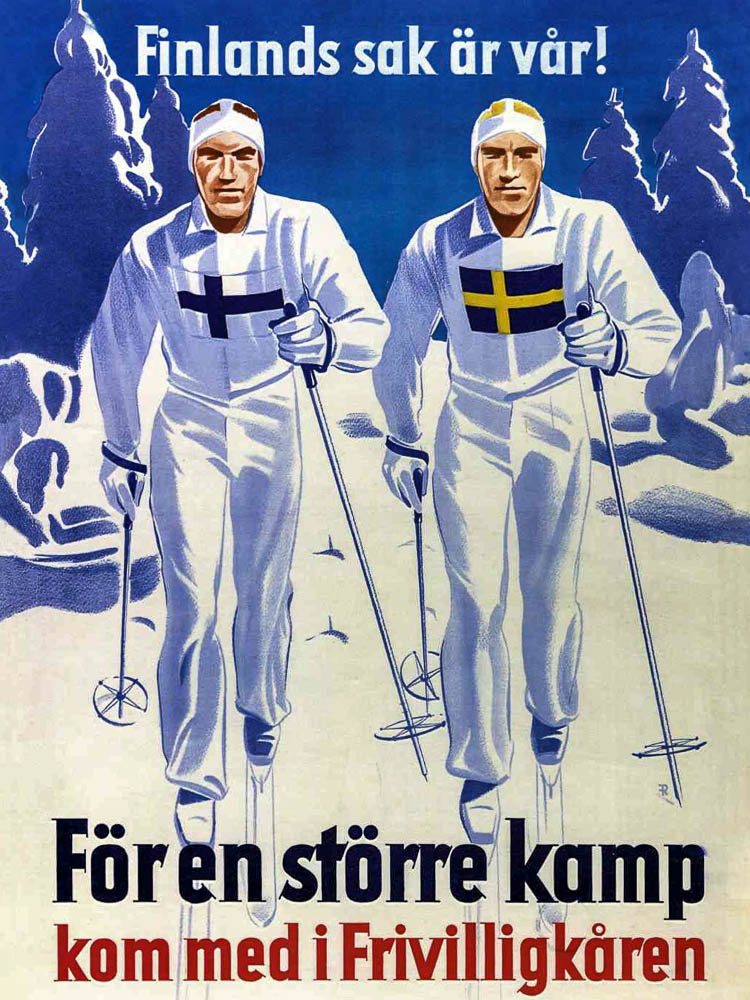 Finlands sak är vår - Frivilligkårens annonsering, finska vinterkriget