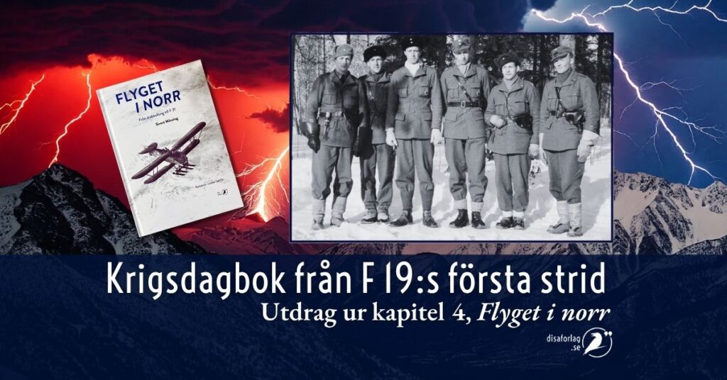 Läs krigsdagbok från F 19:s första strid i vinterkriget. Ur Flyget i norr.