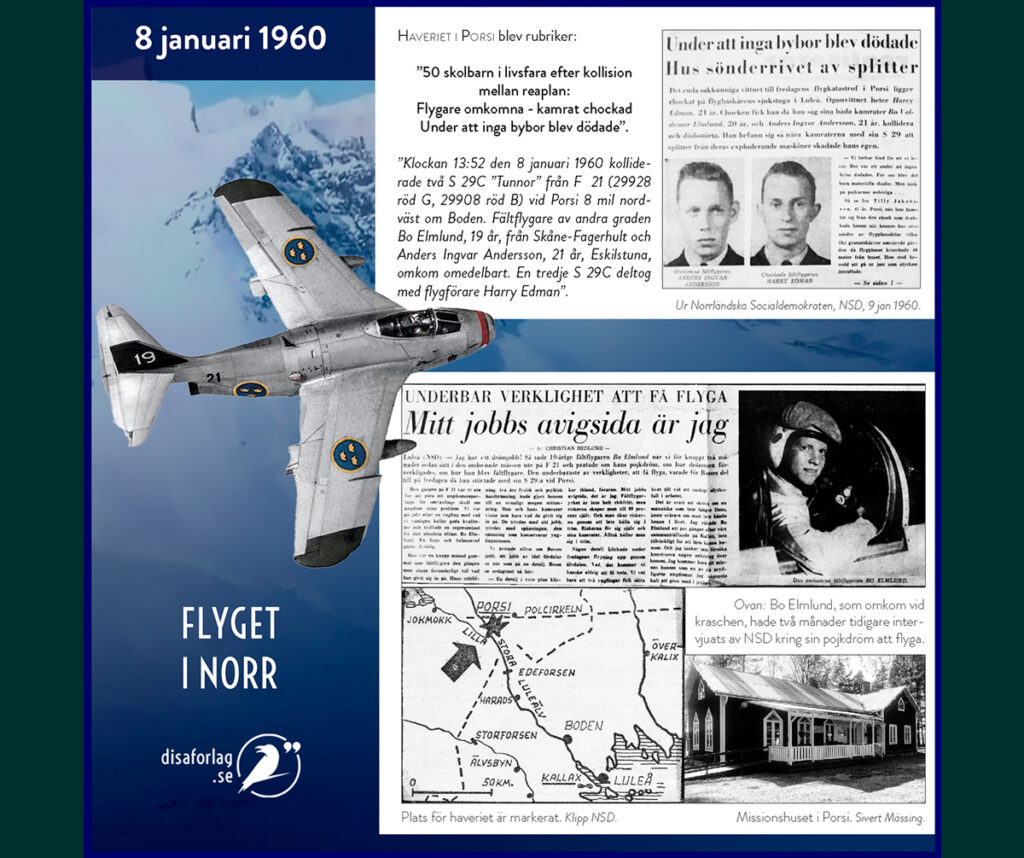 Utdrag ur Flyget i Norr, kollisionen i Porsi